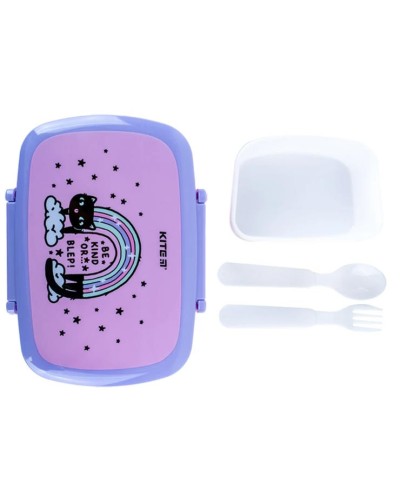 Ланчбокс «Rainbow Cat» з наповненням 750 мл, TM Kite