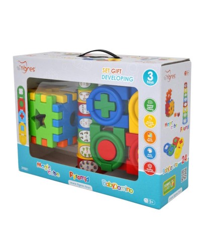 Набір розвиваючий з 3 елементів, у коробці 25х30х12 см, ТМ Тигрес