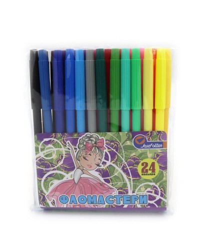 Фломастери «Балерина» на 24 кольори, ТМ J. Otten