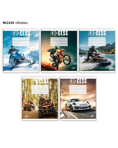 Зошит на 36 аркушів у лінію «Успiх» №2430, ТМ Brisk