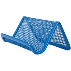 Підставка для візиток 95x80x45мм металева, синя, ТМ Buromax