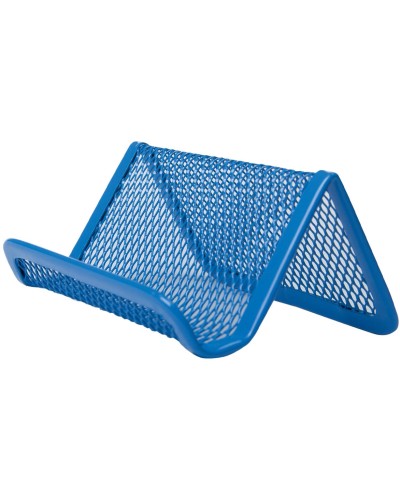 Підставка для візиток 95x80x45мм металева, синя, ТМ Buromax