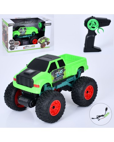 Джип 24 см р/к 2,4G на акумуляторі з гумовими надувними колесами та USB, у коробці 36х23х20 см