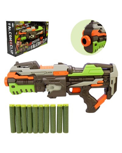 Іграшковий автомат та 18 поролонових снарядів, у коробці 49х25,5х9,8 см