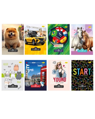 Словник з іноземної мови «Супер» В5 на 96 аркушів з твердою ламінованою обкладинкою, ТМ Апельсин