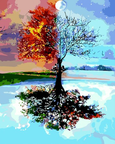 Картина за номерами «Відображення» 40х50, у коробці, ART Line