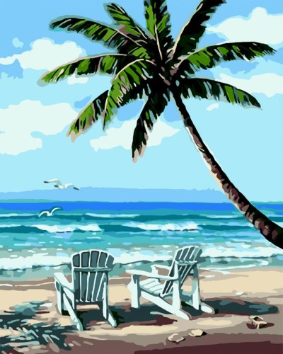 Картина за номерами «Рай на двох» 40х50 см, у коробці, ART Line