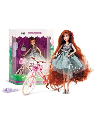 Лялька «Emily Romantic» з велосипедом, у коробці 30х34х10 см