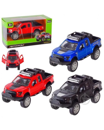 Машина 13 см 1:32 металева з дверима що відкриваються, в асортименті, у коробці 15,5х8,5х6,8 см, АВТОПРОМ