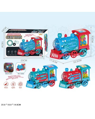Паровоз зі світлом, звуком та рухомими деталями, в асортименті, у коробці 22,5х17,5х9,5 см