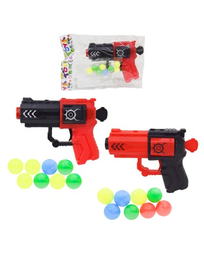 Іграшковий пістолет з кульками, в асортименті, у пакеті 24х15 см