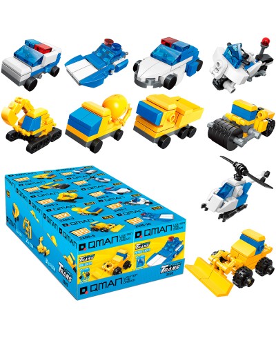 Конструктор «Транспорт» 3в1 від 30 деталей, в асортименті, 10 шт у дисплеї 15х23,5х7,5 см, Qman