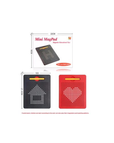 Дошка навчальна магнітна та 380 кульок, у пакеті 21,5х1,5х18 см, ТМ Умняшка