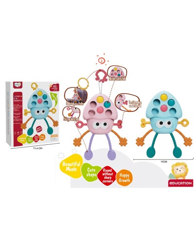 Підвіска-прорізувач «Восьминіг» 14 см з активними кнопкамм та рухомими деталями. в асортименті