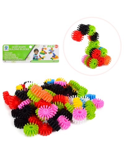 Конструктор- їжак «Чарівні перетворення» на 80 деталей, у пакеті 22х28х6 см