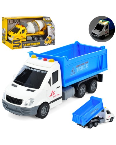 Будтехніка 29 см 1:16 інерційна зі звуком та світлом, на батарейці, в асортименті, у коробці 37х15,5 см