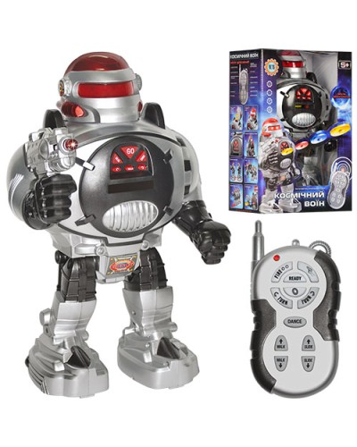 Робот 32 см р/к зі світлом, стріляє дисками, на батарейці, у коробці 21х14х32 см