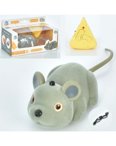 Мишеня 16 см р/к на акумуляторі з USB, їздить, у коробці 17х10х8,5 см