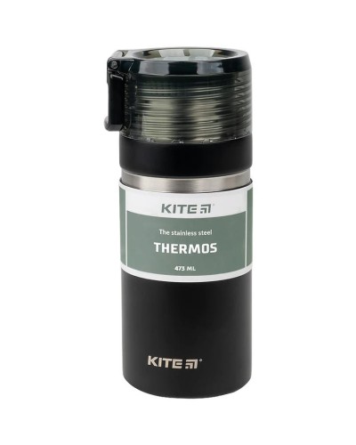 Термос «Kite» 473 мл чорний, TM Kite