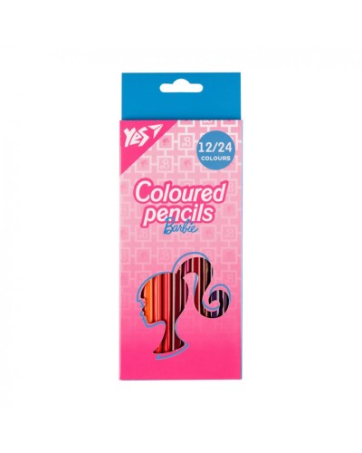 Олівці кольорові «Barbie» двосторонні на 24 кольори, ТМ Yes