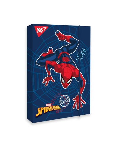 Папка для праці «Marvel Spiderman» А4 картонна на гумках, ТМ Yes