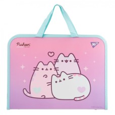 Папка-портфель «Pusheen» А4 на блискавці з тканинними ручками, ТМ Yes