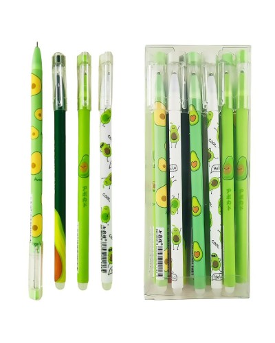 Ручка «Avokado» гелева пиши-стирай синя 0,5 мм, в асортименті, у боксі, ТМ J.Otten