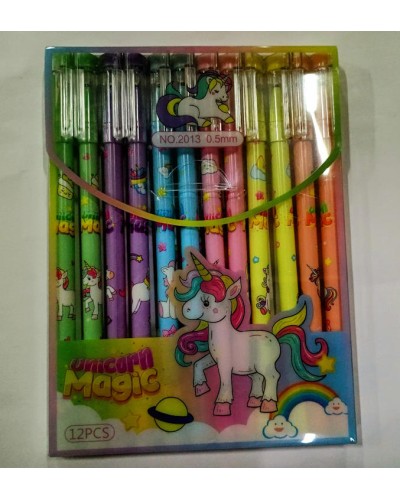 Ручка «Unicorn» пиши-стирай синя 0,5 мм, в асортименті, у боксі, ТМ J.Otten