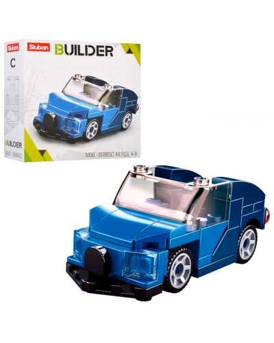 Конструктор «Машина» 8 см на 44 деталі, у коробці 14,5х14,5х5 см, SLUBAN