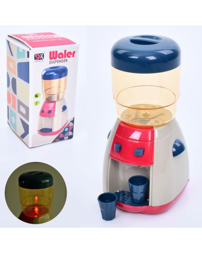 Кулер 17 см та аксесуари зі звуком та світлом, ллється вода, на батарейці, у коробці 9х17х10 см