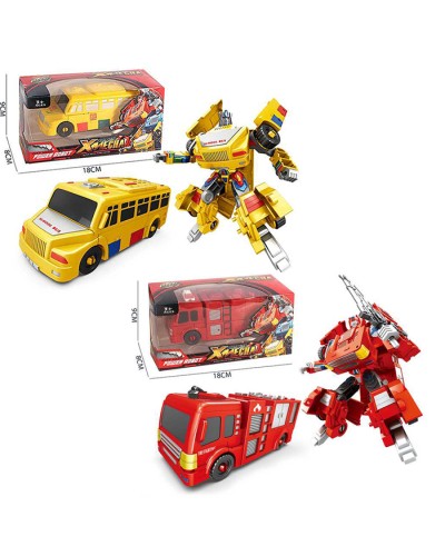 Трансформер «Робот-транспорт» 14 см, в асортименті, у коробці 18х9х8 см