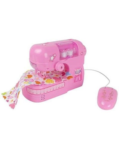 Швейна машина 20х14,5х9 см зі світлом та звуком, шиє, на батарейці, у коробці 28х18х11 см