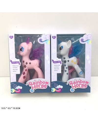 Поні музичний зі світлом, на батарейці, в асортименті, у коробці 15,5х10,5х4,5 см