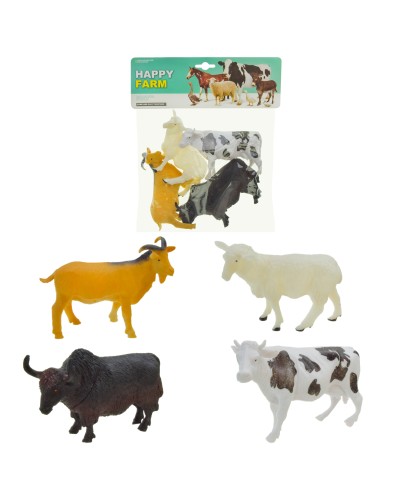 Набір свійських тварин, 4 шт у пакеті 21,5х4,5х27 см