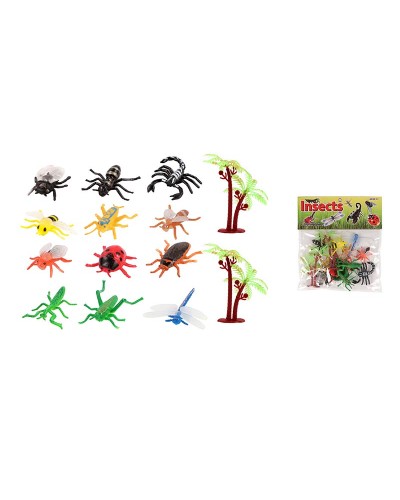 Набір комах, 12 шт.у пакеті 13х17 см