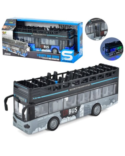 Автобус 28 см зі звуком та світлом, на батаейці, в асортименті, у коробці 33х15,5х9 см