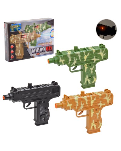 Іграшковий автомат зі світлом, звуком та мішенню, на батарейці, у коробці 17,1х33х12,5 см