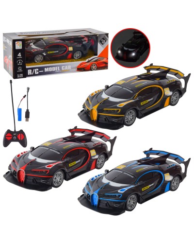 Машина гоночна 25 см р/к на акумуляторі зі світлом та звуком, в асортименті, у коробці 34х13х15 см