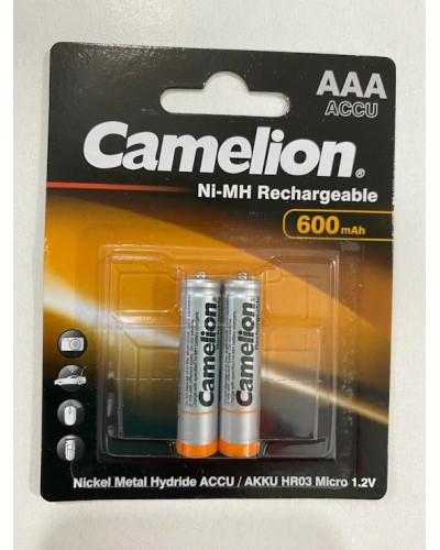 Акумулятор «Camelion» R03, 2bl, 600 mAh Ni-MH