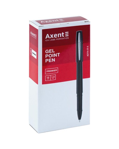 Ручка «Premier» гелева чорна, ТМ Axent