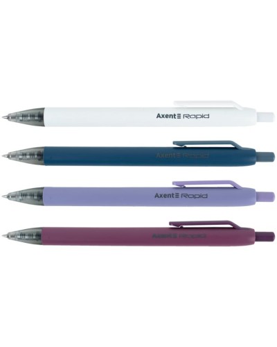 Ручка «Rapid» гелева автоматична синя, в асортименті, ТМ Axent