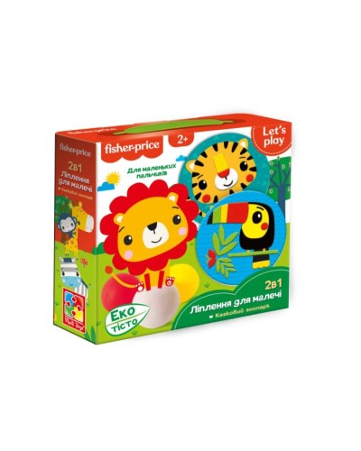 Набір для творчості «Fisher Price. Казковий зоопарк» ліплення з екотіста, у коробці 21,5х6х21,5 см, ТМ Vlady Toys