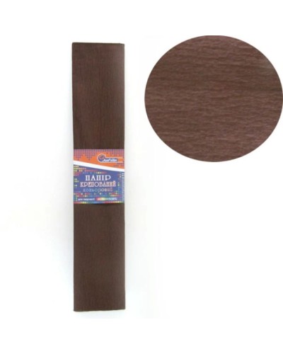 Гофро-папір 55% 50х200 см 20 гр/м2 темно-коричневий, TM J.Otten