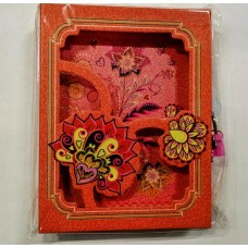 Блокнот «Квіти» на замочку 12,5х14,5 см на 45 аркушів у лінію, у коробці 13х15 см, ТМ J.Otten