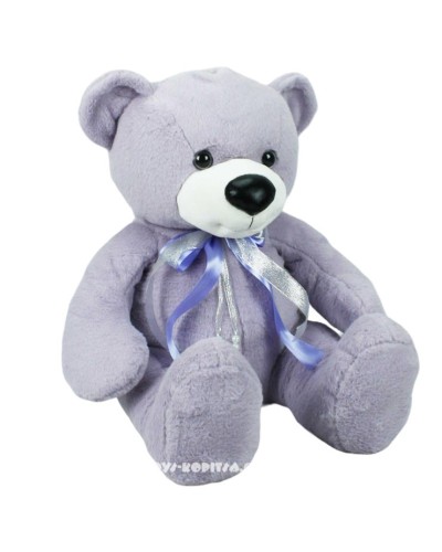 М`яка іграшка «ВедмідьTeddy Luxury purple» 50 см, ПП Копиця