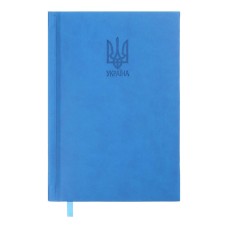 Щоденник датований «HERALDRY 2026» A6 на 336 сторінок обкладинка зі шкірзаму, світло-синій, ТМ Buromax