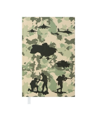 Щоденник недатований «HEROES» A6 на 288 сторінок з ламінованою обкладинкою, оливковий, ТМ Buromax