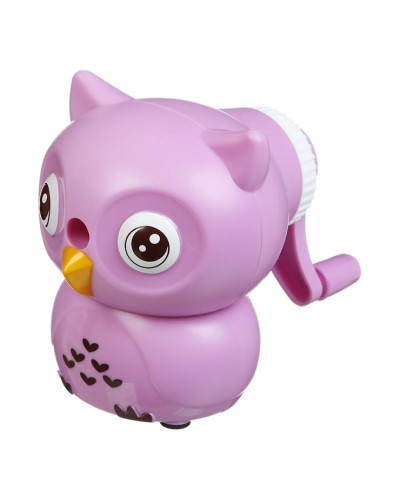 Точилка «OWL» механічна з контейнером фіолетова, ТМ ZiBi