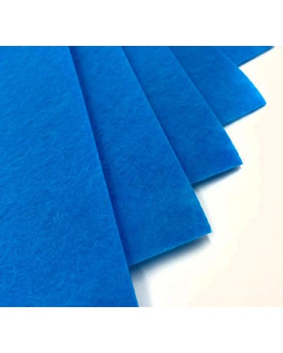 Фетр 21х30 см товщиною 1,2 мм 8 аркушів, блакитний, ТМ Мандарин