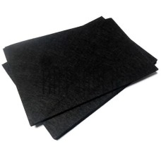 Фетр 21х30 см товщиною 1,2 мм 8 аркушів, чорний, ТМ Мандарин